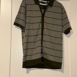 Buffalo David Bitton Black and White Cardigan Sweater